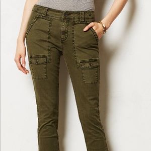 Anthropologie Pilcro Tiri cargo green pants